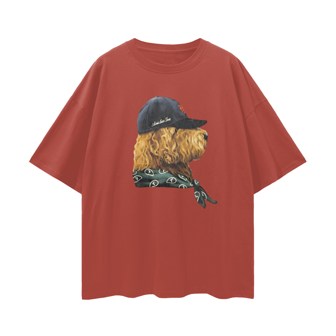 Streetwear Fitted Dog Graphic Oversized T Shirt