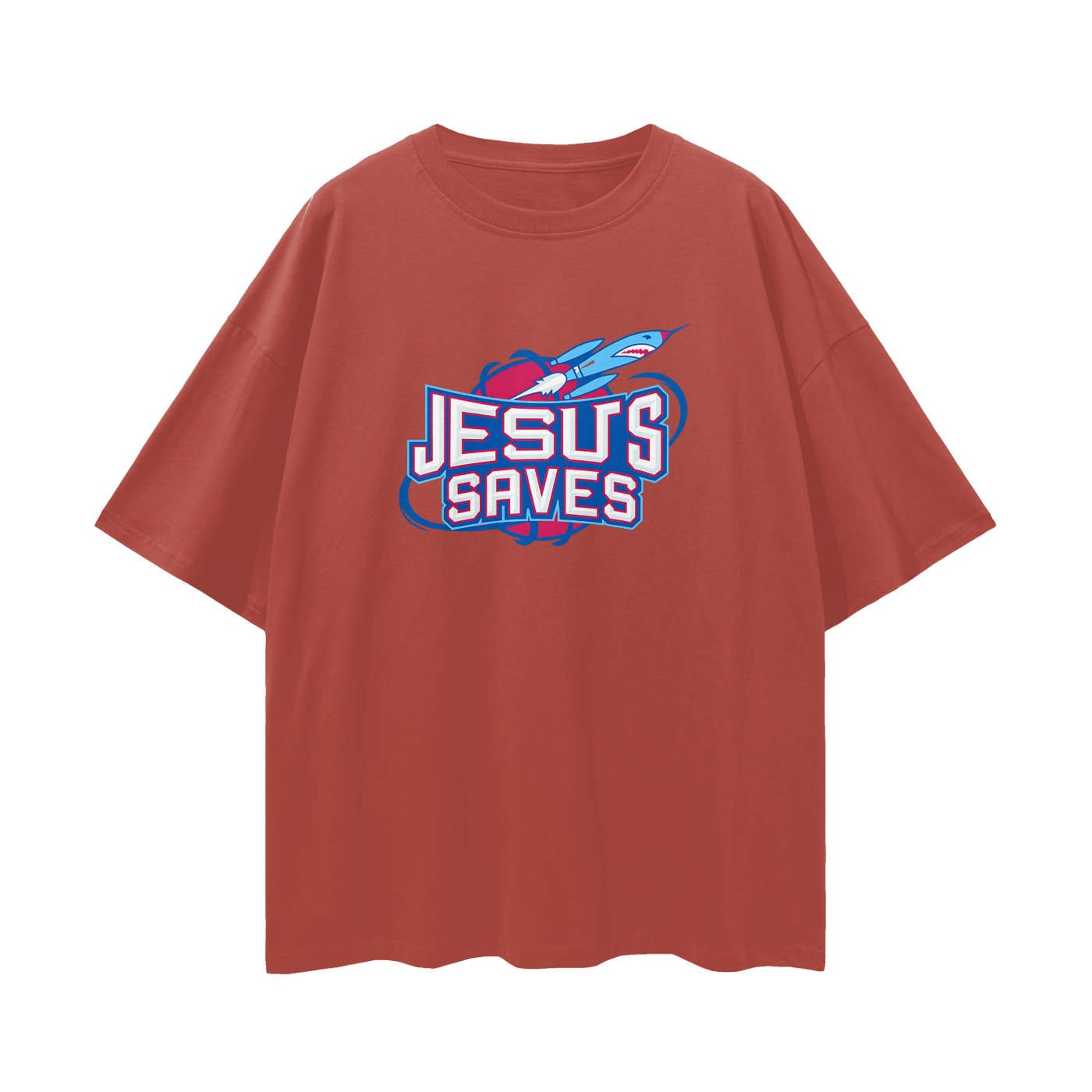 Religious Jesus Saves Vintage Houston Rockets Like Graphic Oversized T Shirt