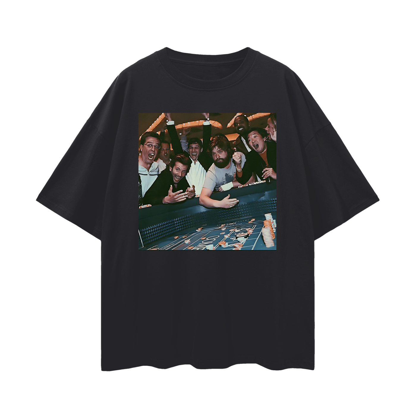 Funny Hang Over Casino Poker Oversized T Shirt