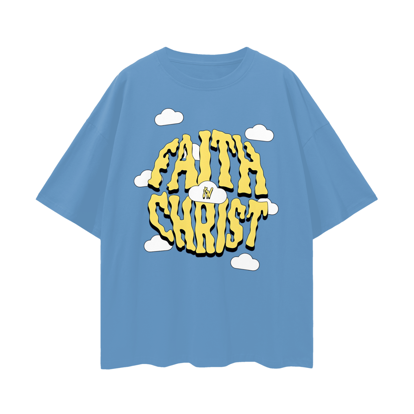 Religious Have Faith In Christ Y2K Vintage Like Graphic Oversized T Shirt