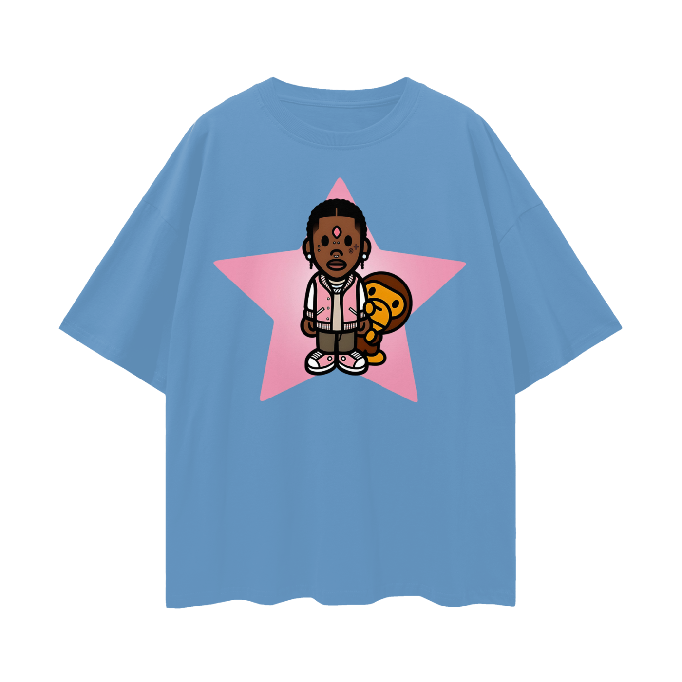 Vintage Like Lil Uzi Baby Milo Star Oversized T Shirt