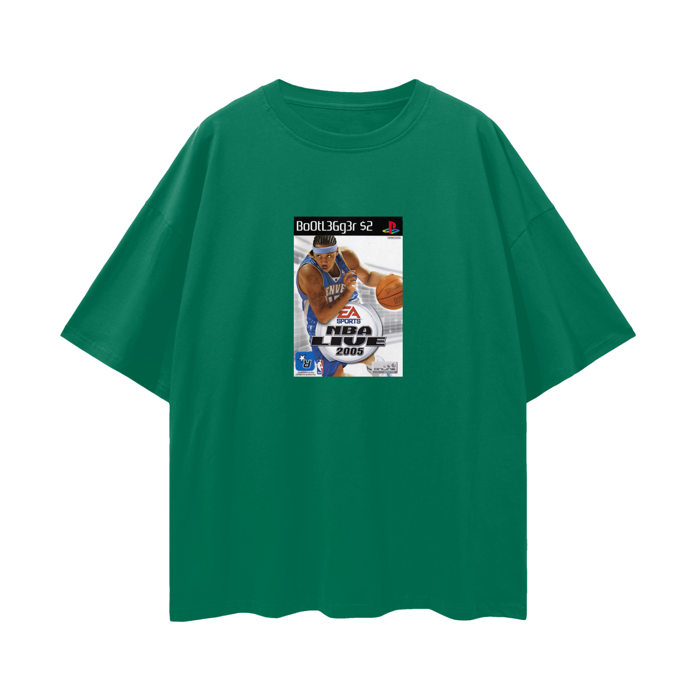 Vintage/Y2K PS2 Nba Live 2005 Bootlegger Oversized T Shirt
