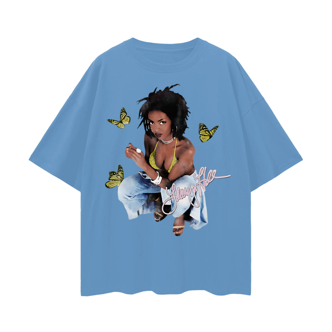 Vintage Like Boot Leg Lauryn Hill 90s Graphic Oversized T Shirt