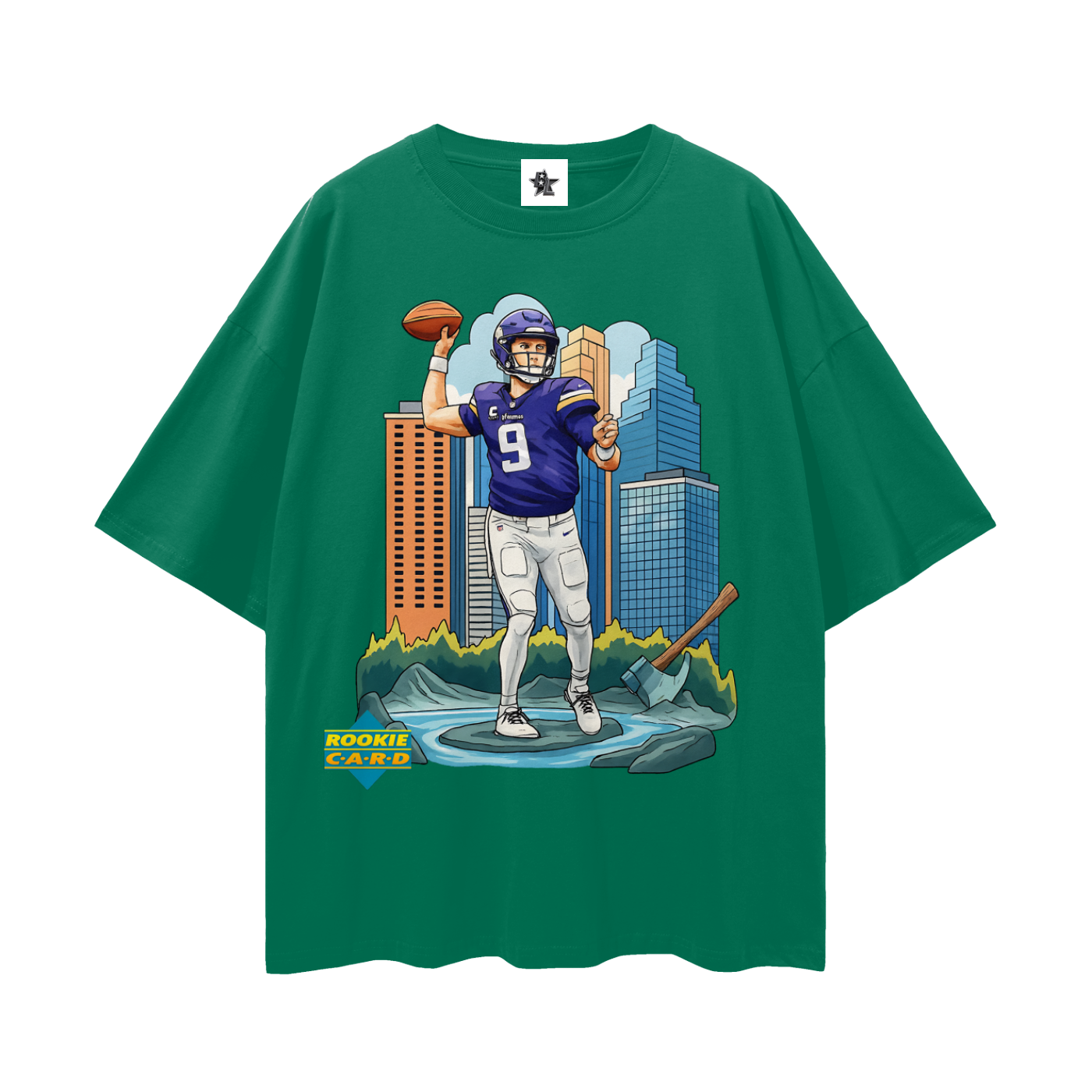 Vintage/Y2K JJ McCarthy Downtown Rookie Oversized T Shirt