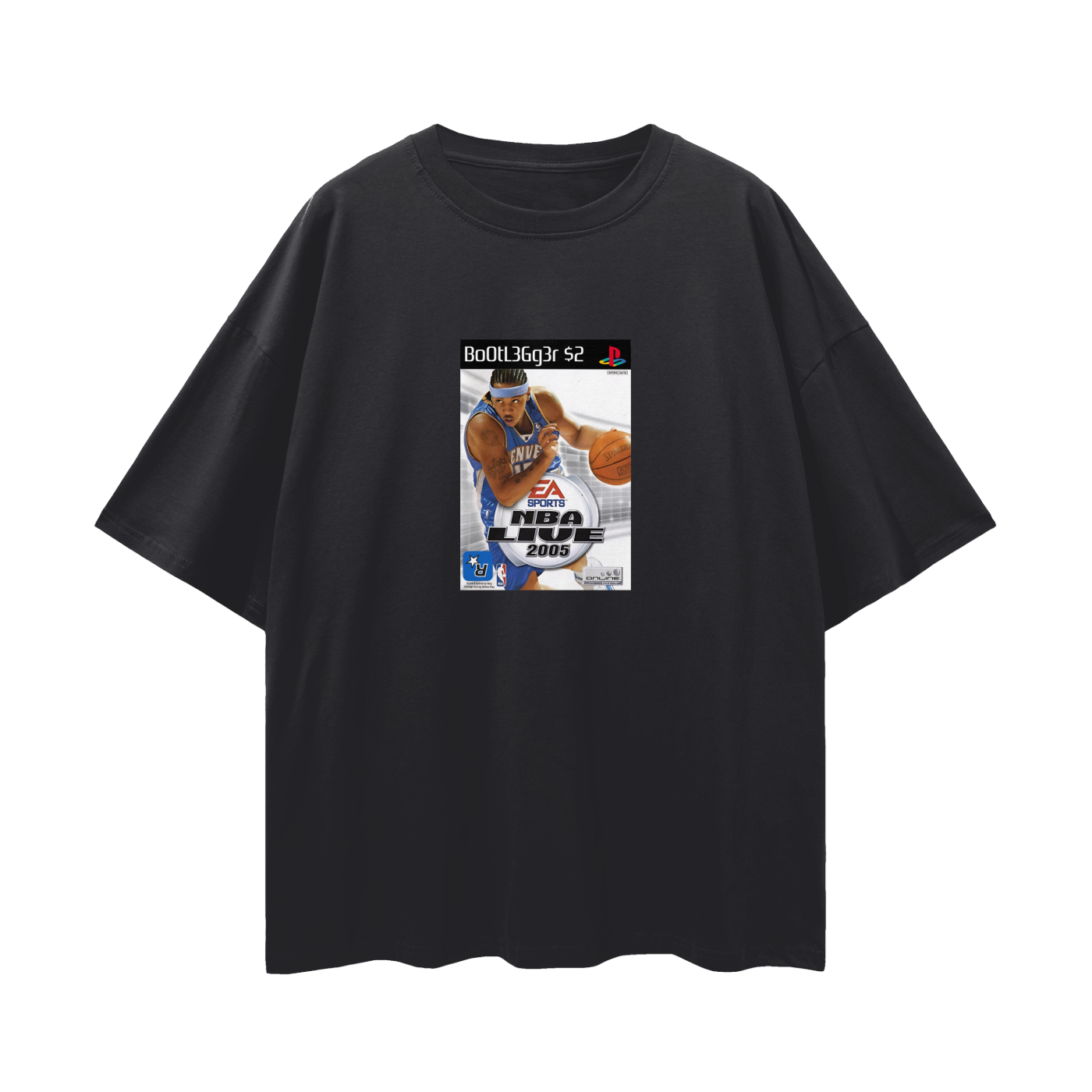 Vintage/Y2K PS2 Nba Live 2005 Bootlegger Oversized T Shirt