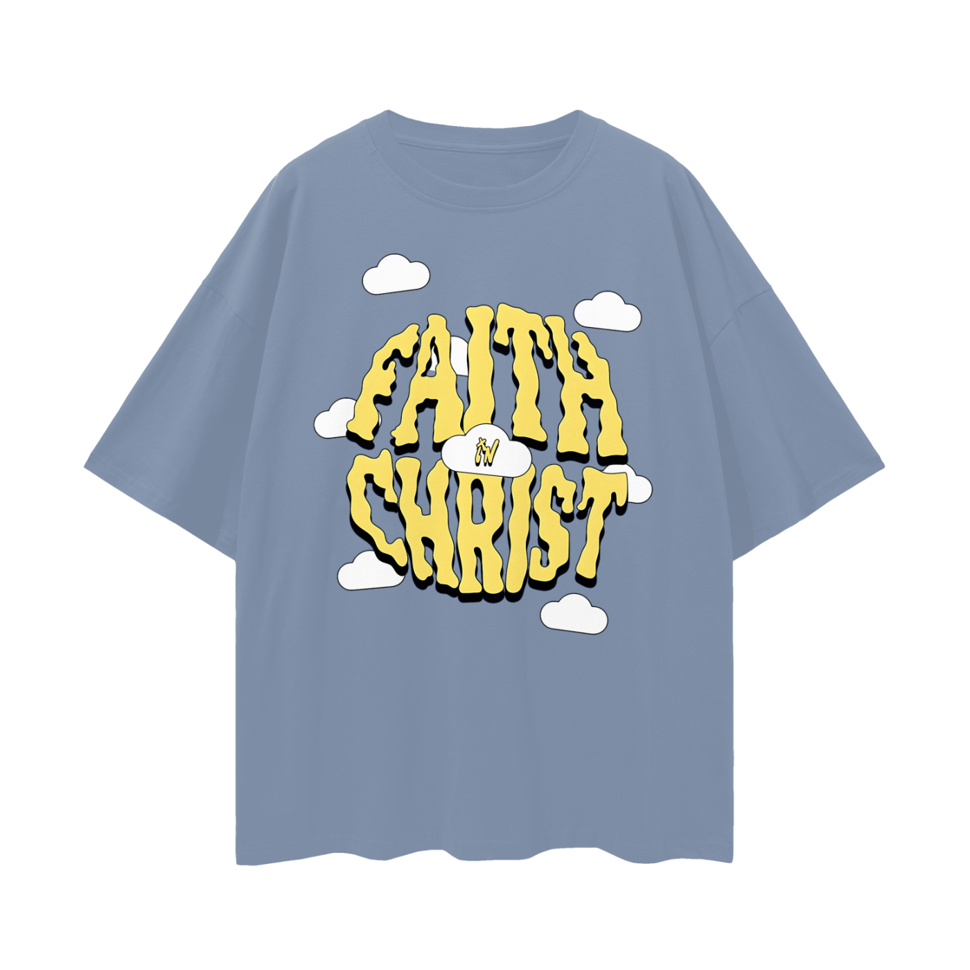 Religious Have Faith In Christ Y2K Vintage Like Graphic Oversized T Shirt