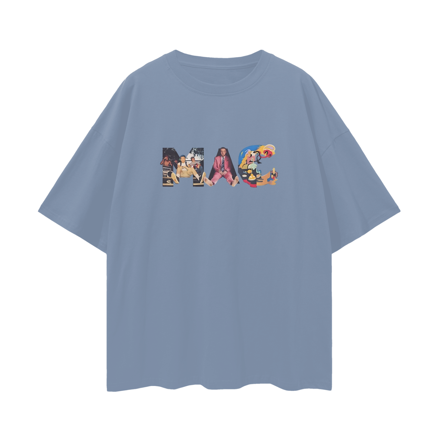 Mac Miller Album Spell Out Graphic Oversized T Shirt