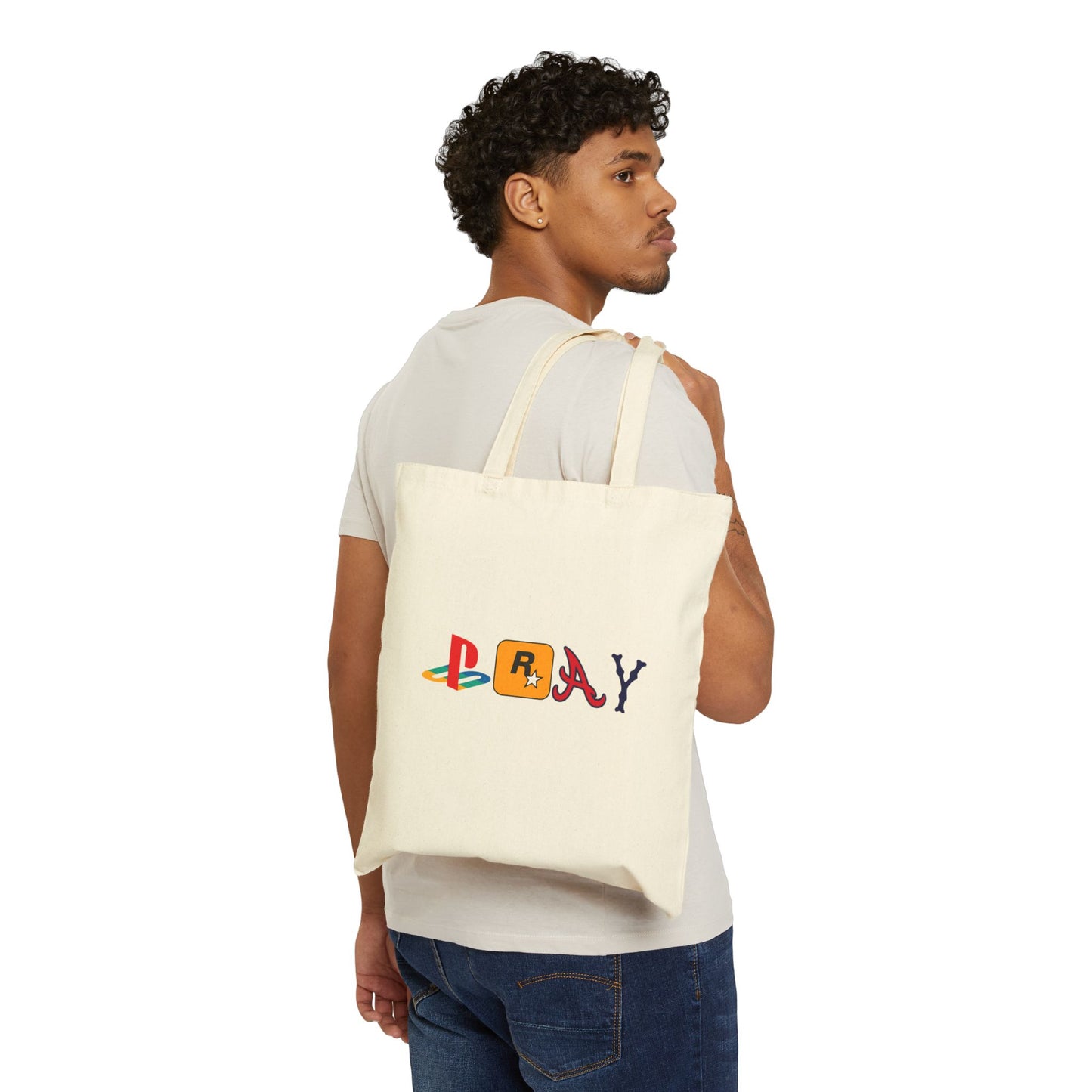 Jesus Pray Tote Bag