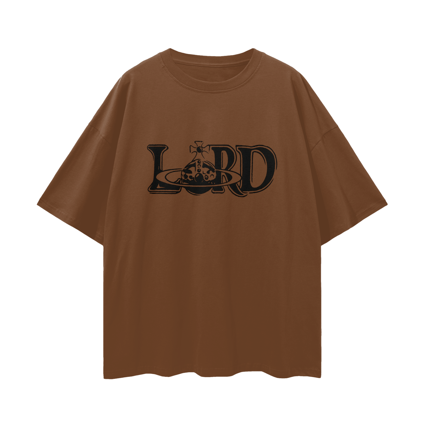 Religious Lord Vivienne Westwood Like Graphic Oversized T Shirt