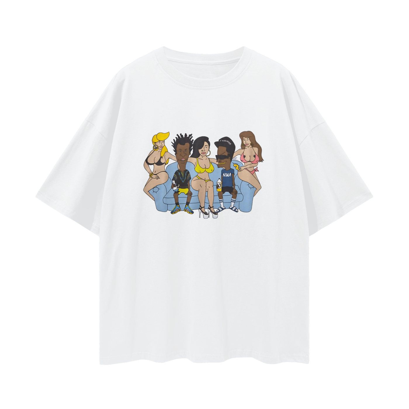 Vintage Like Beavis & Butthead Couch Funny Oversized T Shirt