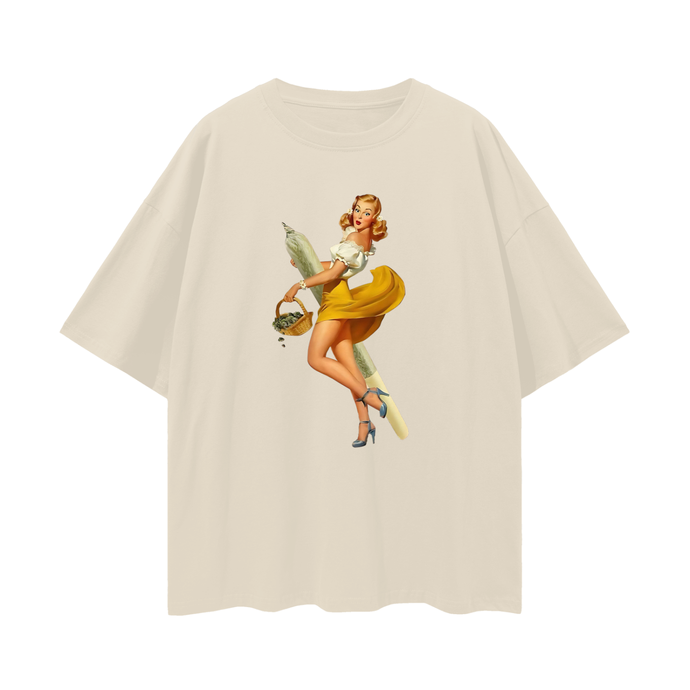 Vintage Like Women 4/20 Oversized T Shirt