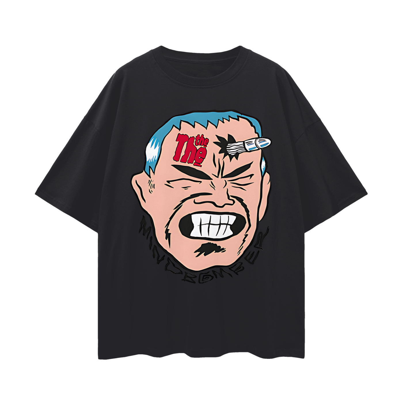 Vintage Like 80s Mind Bomber Graphic Oversized T Shirt