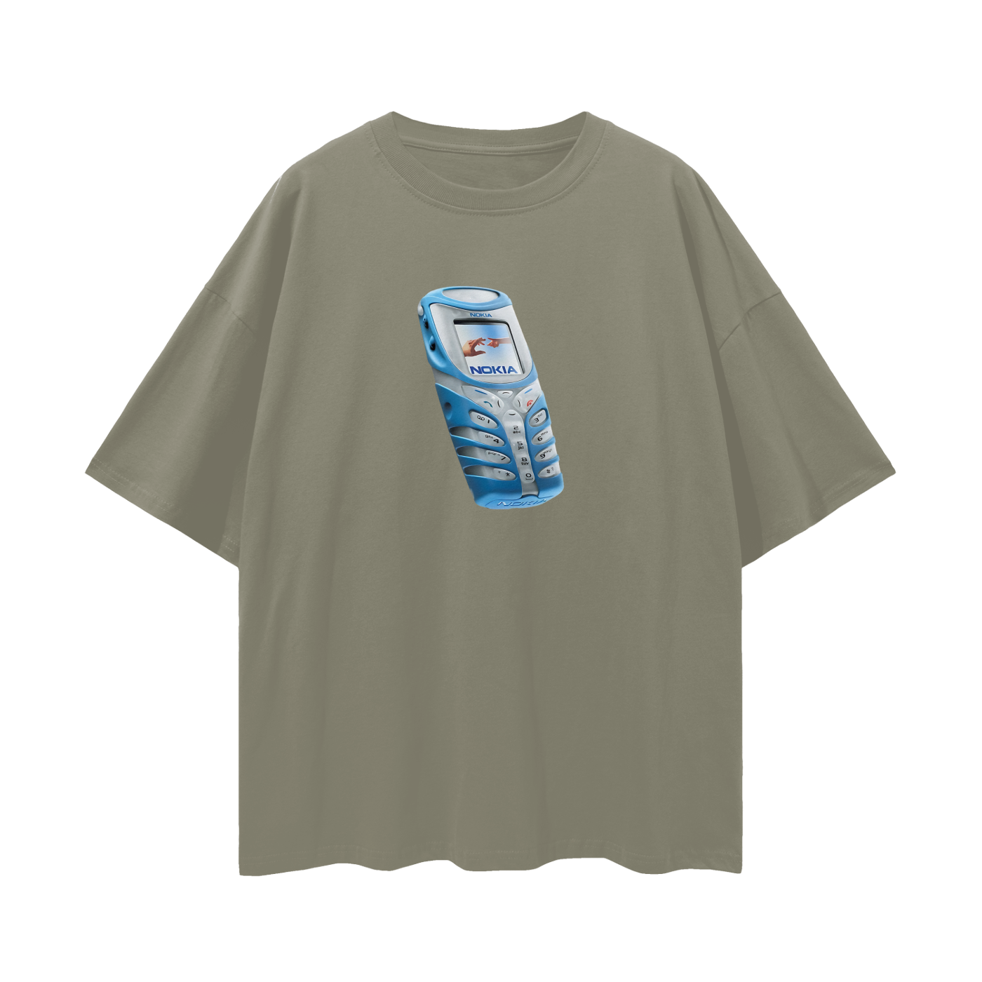 Nokia Phone Y2K Vintage Like Graphic Oversized T Shirt