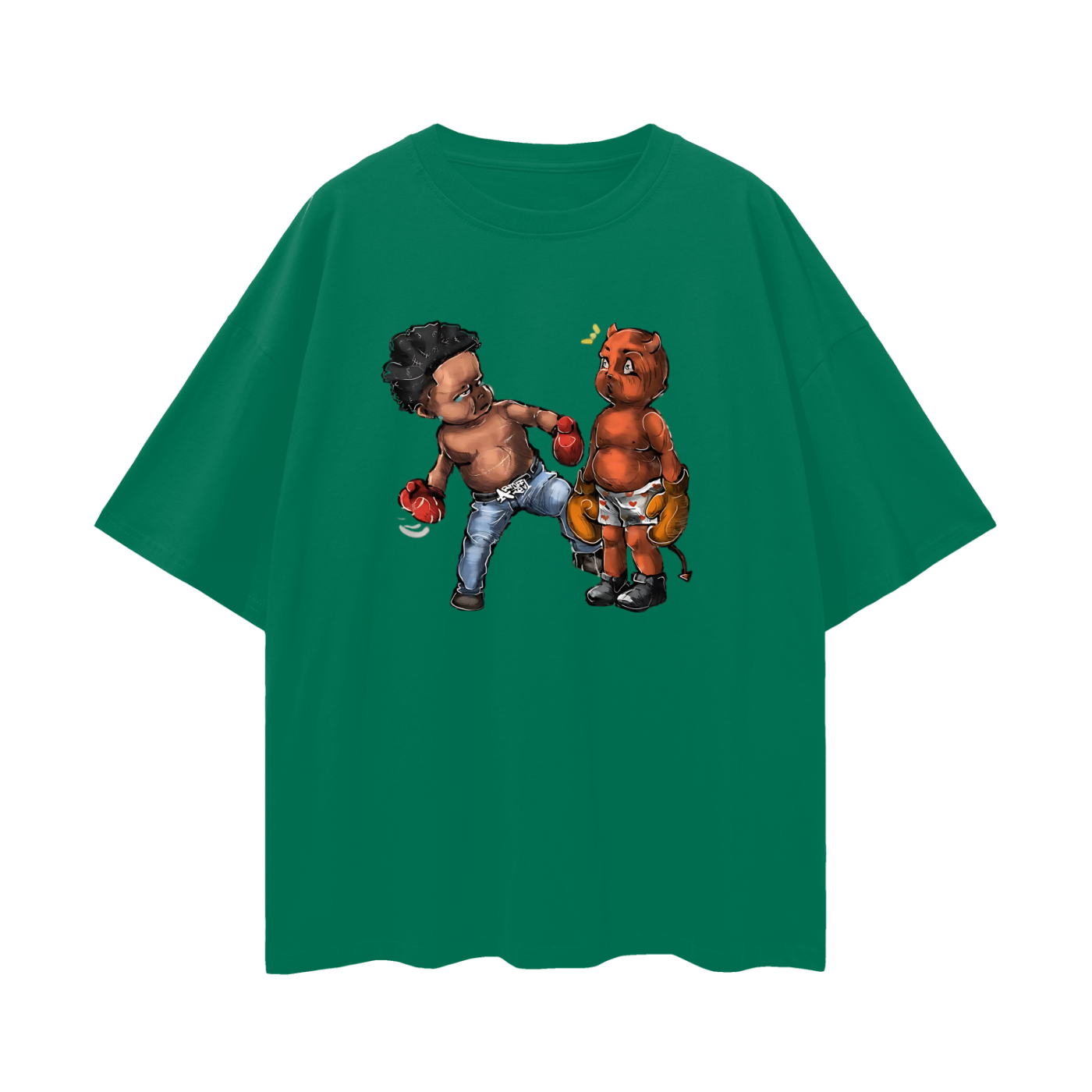 Vintage Like Beating Up The Devil Oversized T Shirt