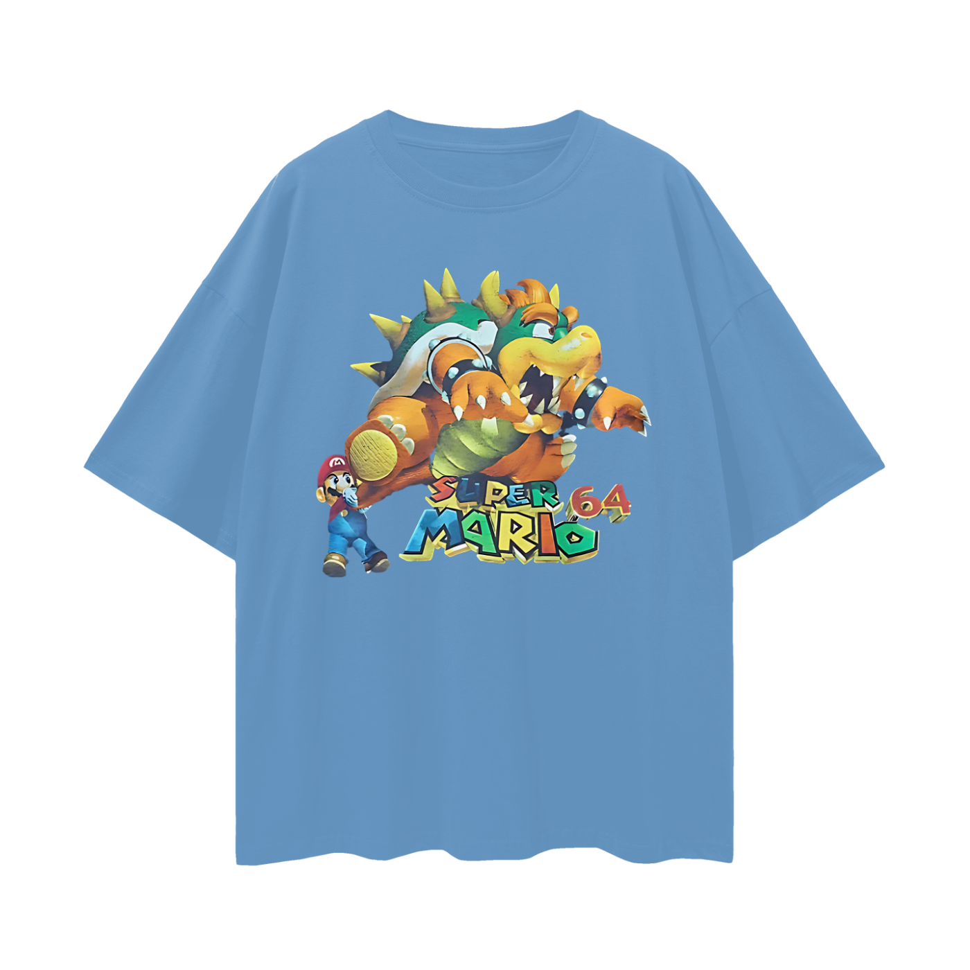 Vintage Like Super Mario 64 Bowser Oversized T Shirt