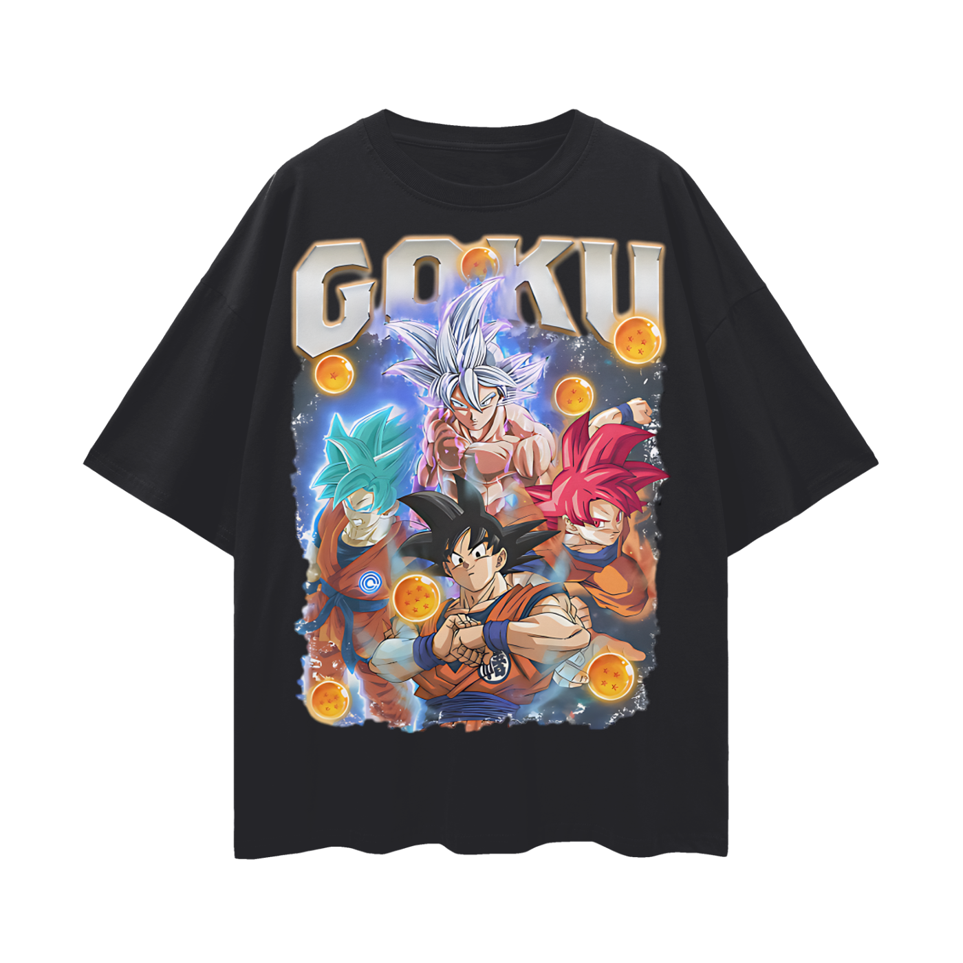 Vintage Like Goku Dragon Ball Z Graphic Oversized T Shirt