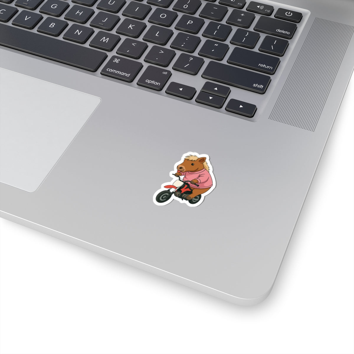 Funny Horse On Dirt Bike Sticker