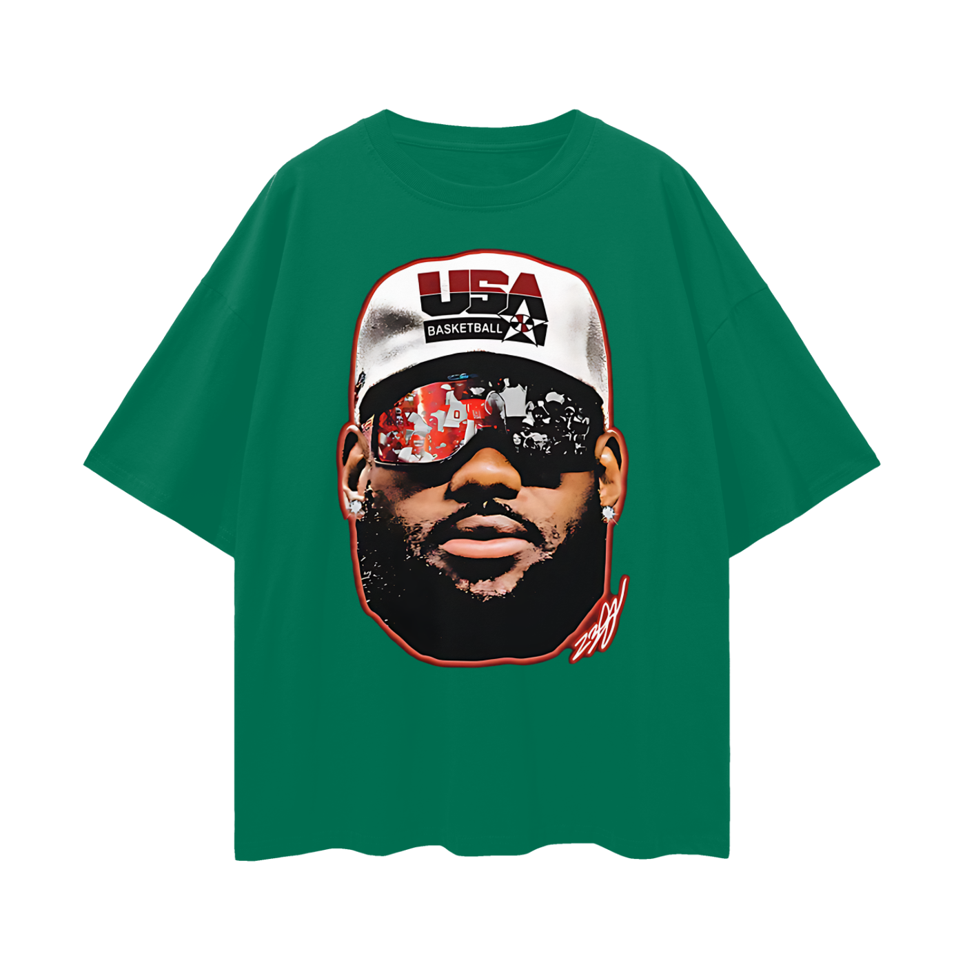 Vintage Like Lebron Big Head Graphic Oversized T Shirt