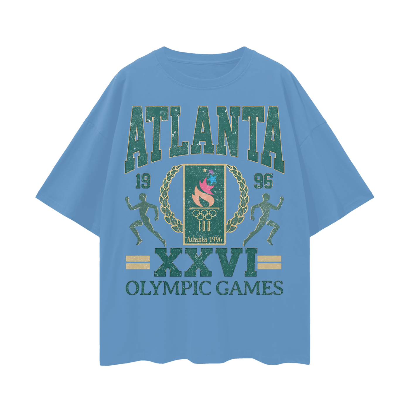 Vintage Like 1996 Atlanta Games Graphic Oversized T Shirt