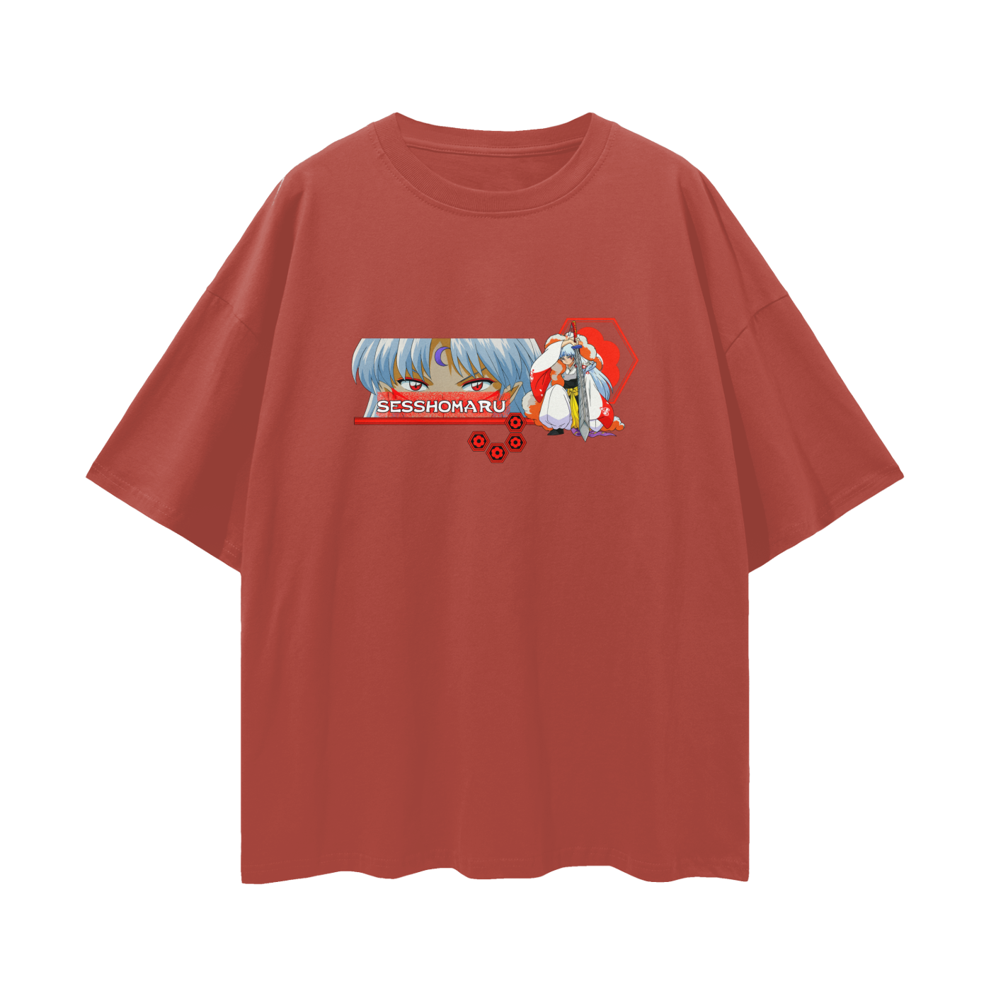 Vintage/Y2K InuYasha Anime Sesshomaru Oversized T Shirt