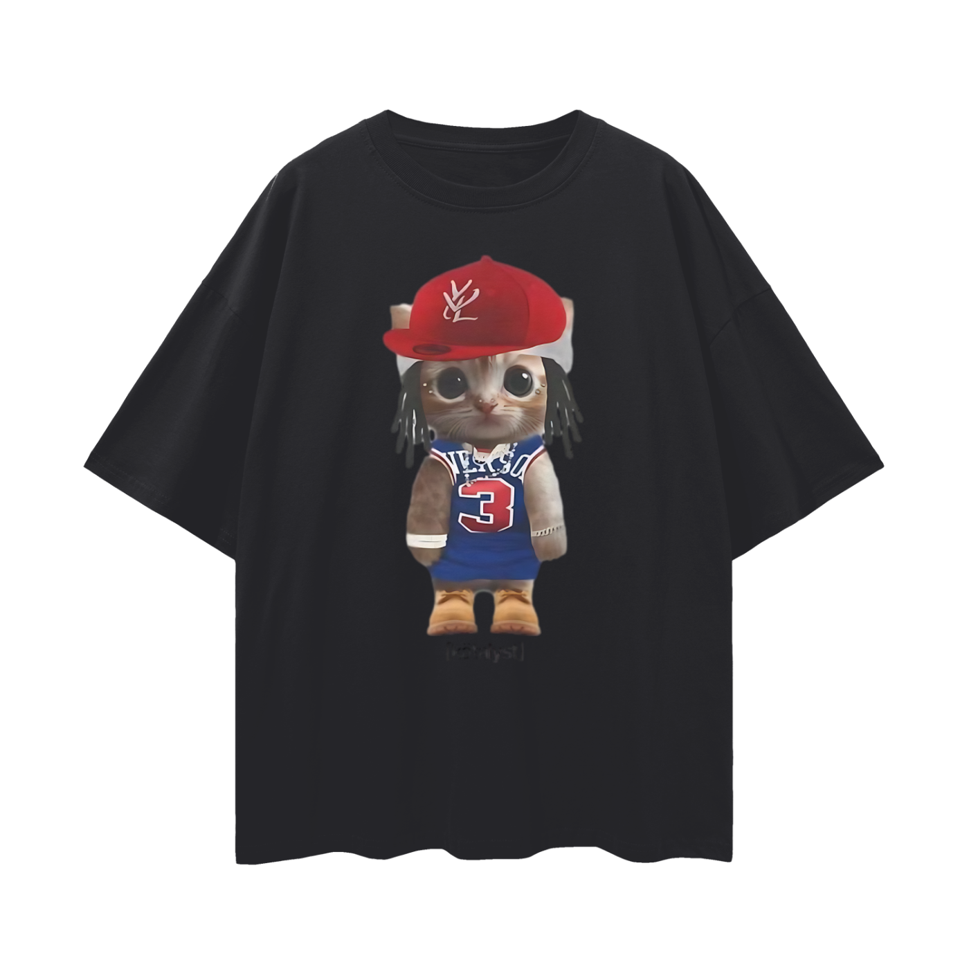 Vintage Like Playboi Carti Cat Meme Graphic Oversized T Shirt