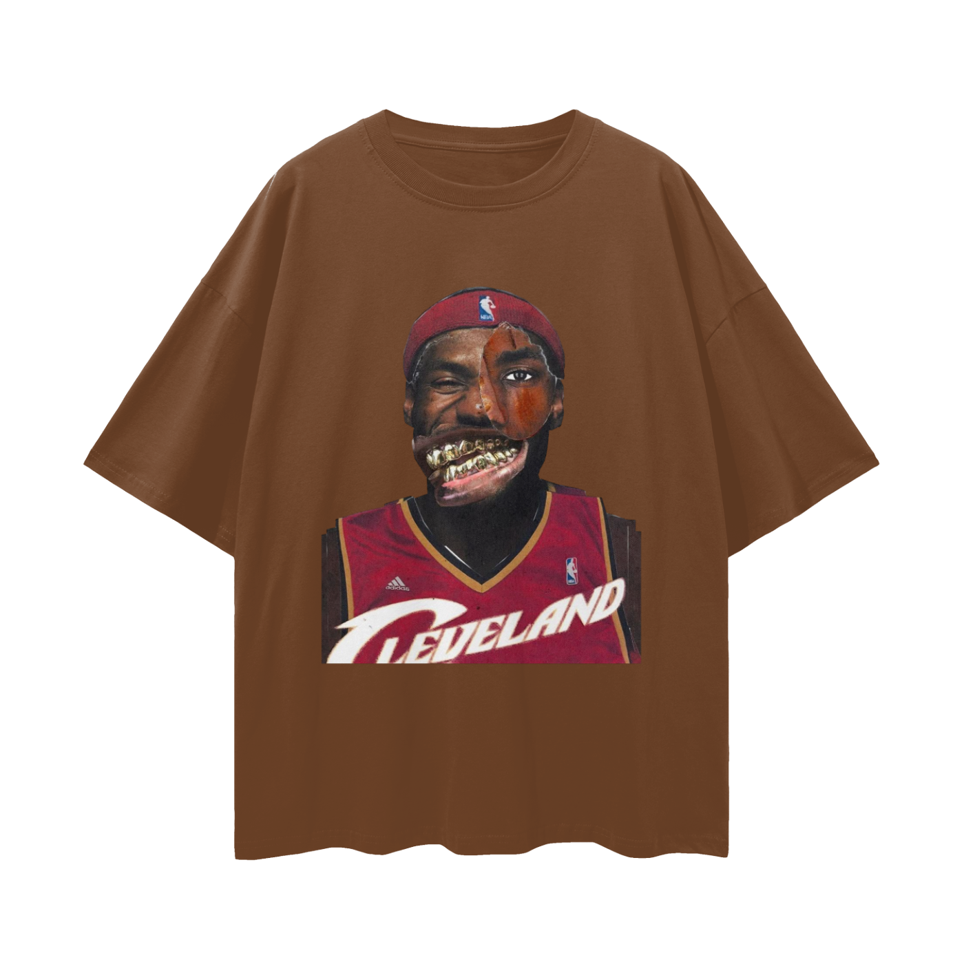 Lebron James Cavs Vintage Like Graphic Oversized T Shirt