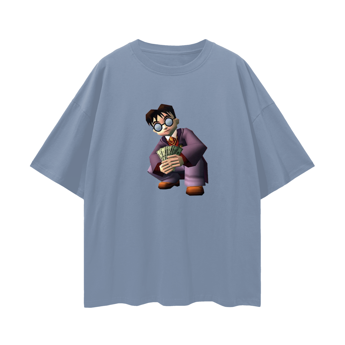 Harry Potter Money Spread 90s Vintage Like Graphic Oversized T Shirt