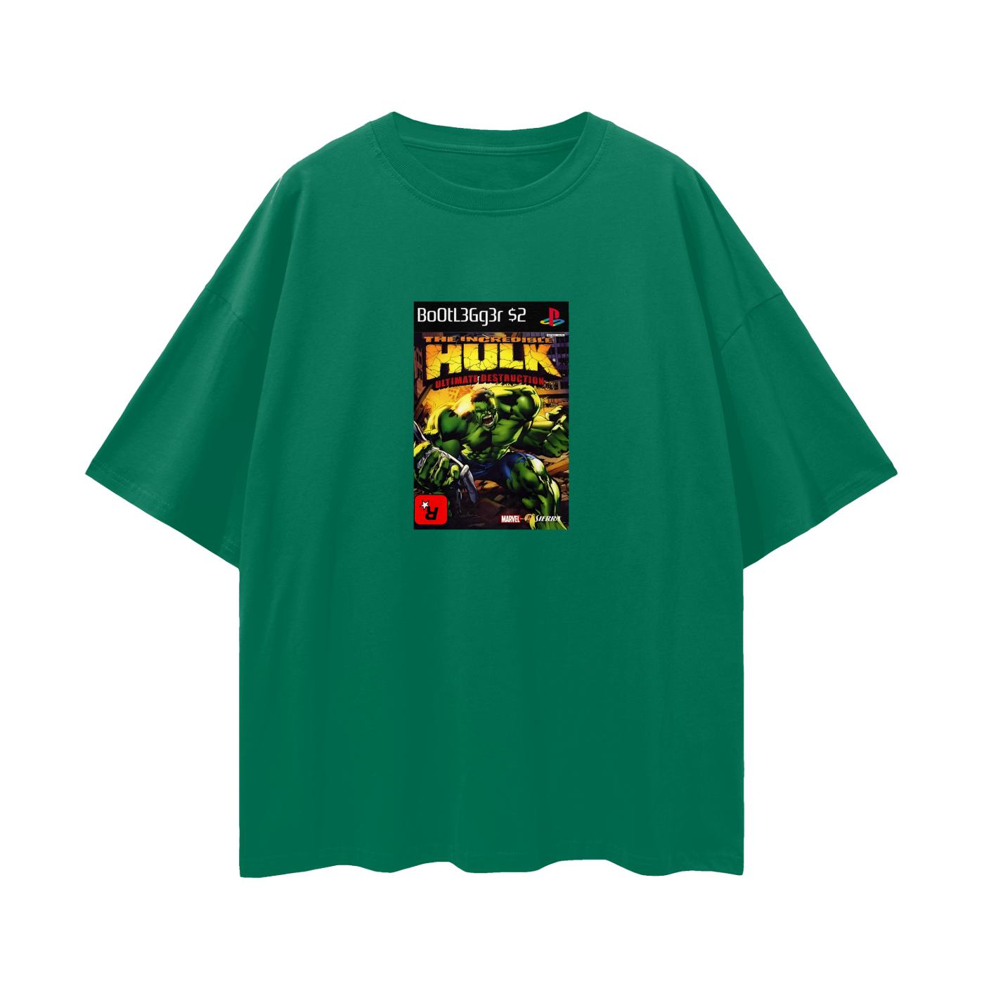 PlayStation 2 The Incredible Hulk PS2 Video Game Disc Tee