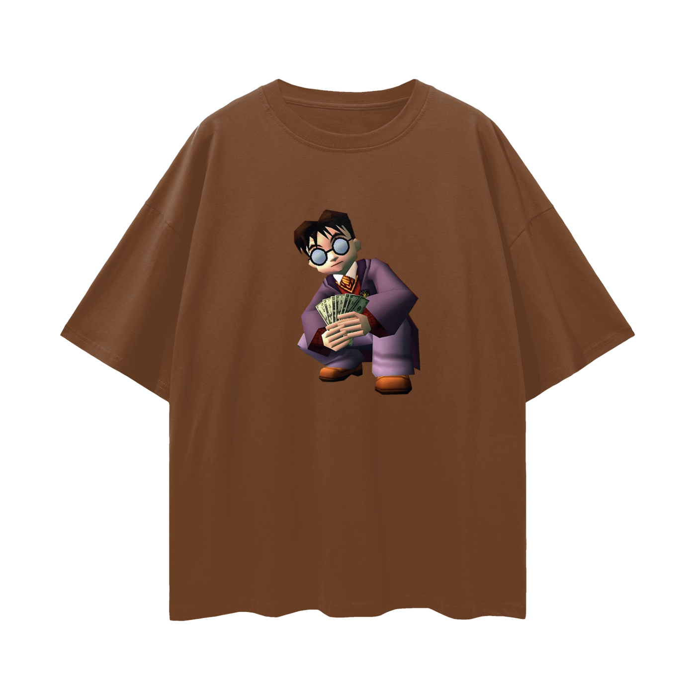Harry Potter Money Spread 90s Vintage Like Graphic Oversized T Shirt