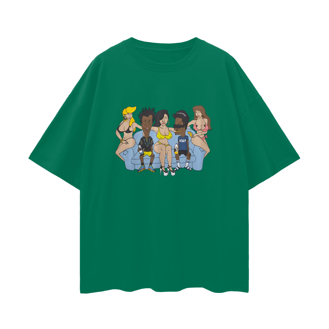 Vintage Like Beavis & Butthead Couch Funny Oversized T Shirt