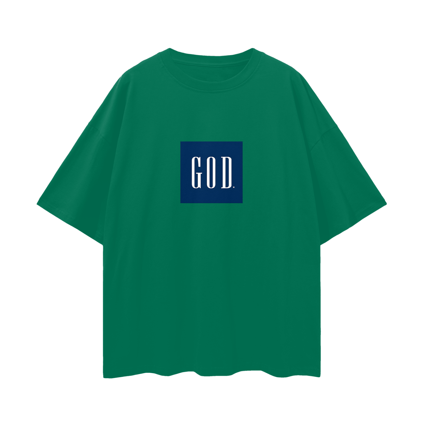 Religious God Box Logo Gap Like Graphic Oversized T Shirt