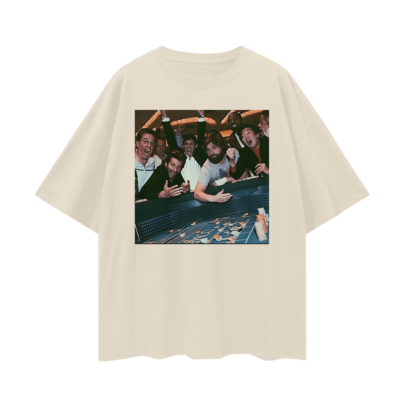 Funny Hang Over Casino Poker Oversized T Shirt