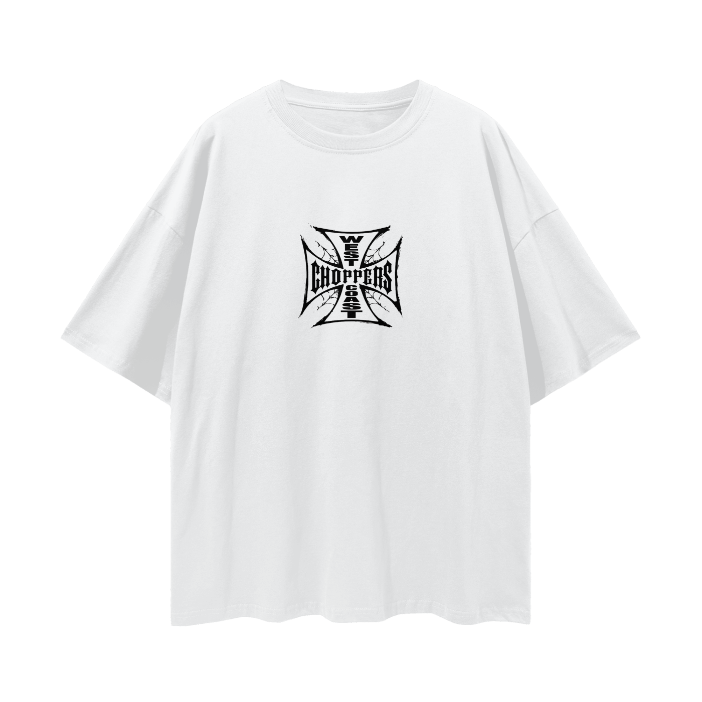 Vintage/Y2K Style West Coast Choppers Web Oversized T Shirt