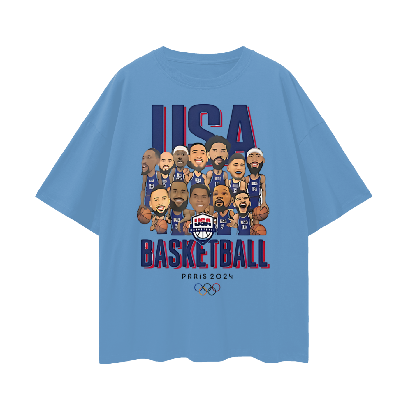 Vintage Like Lebron Team USA Oversized T Shirt