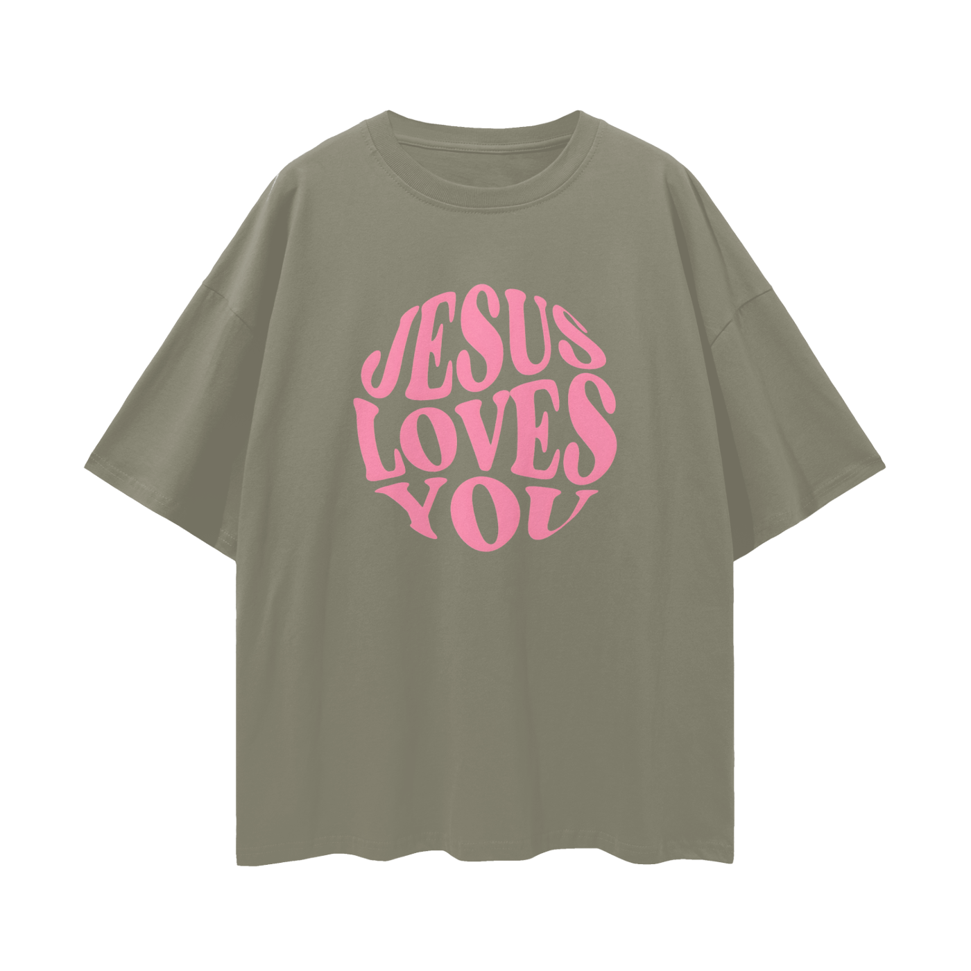 Religious Vintage/Y2K Jesus Loves You Oversized T Shirt