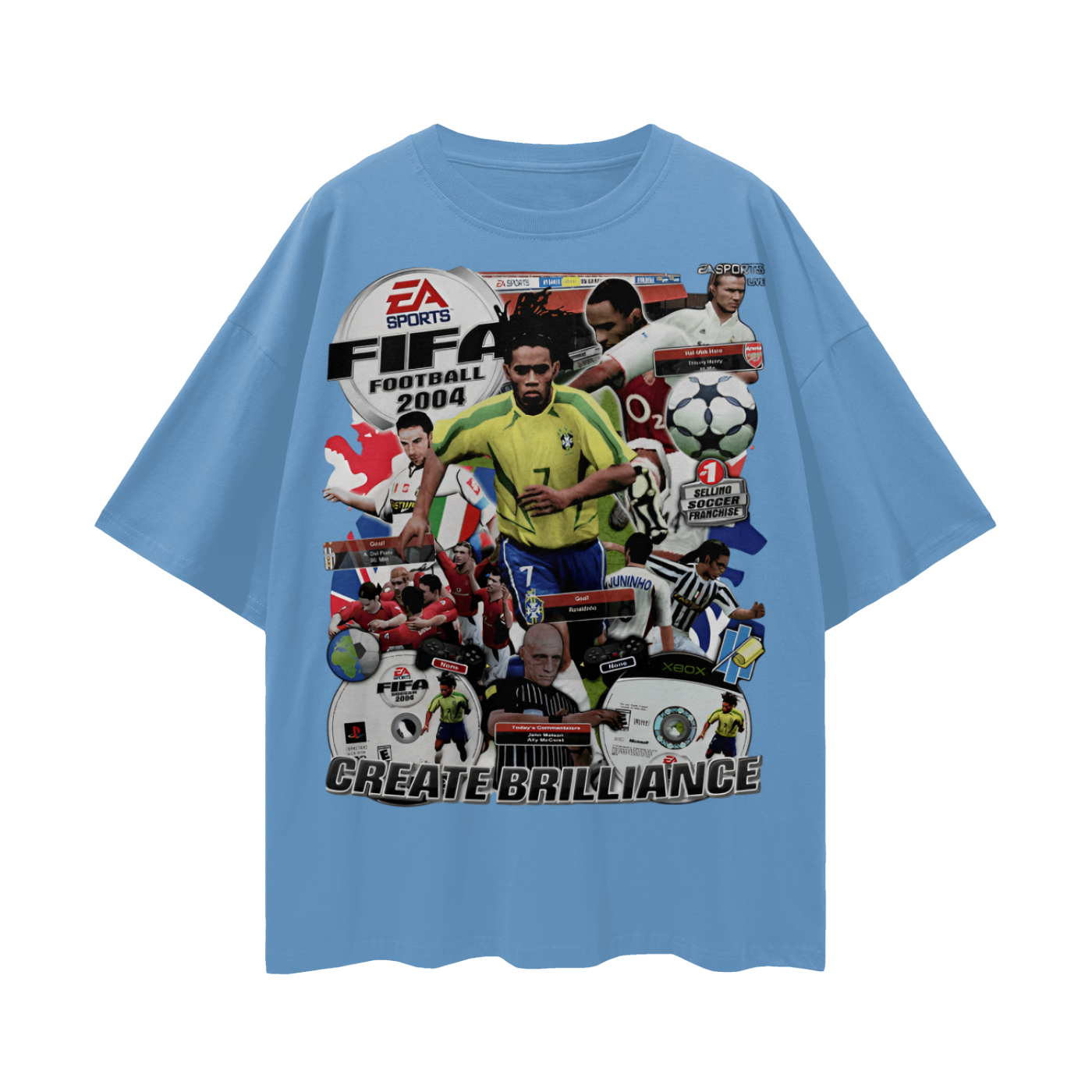 Vintage/Y2K 2004 Fifa Soccer Oversized T Shirt