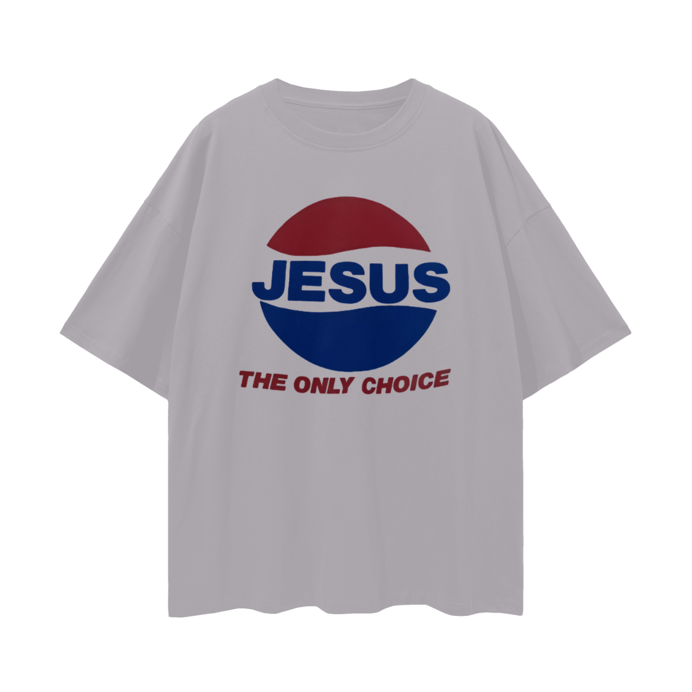 Religious Jesus Pepsi The Only Way Graphic Oversized T Shirt