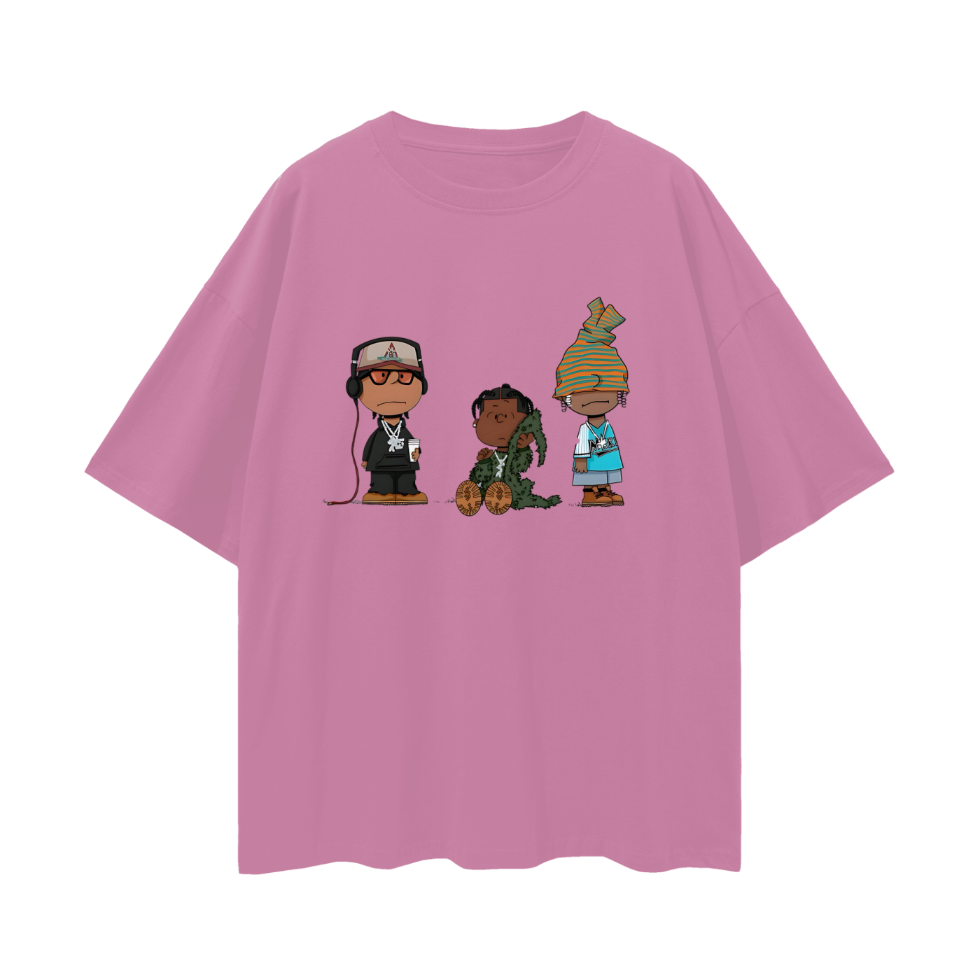 Concrete Boys Cartoon Y2K Vintage Like Graphic Oversized T Shirt