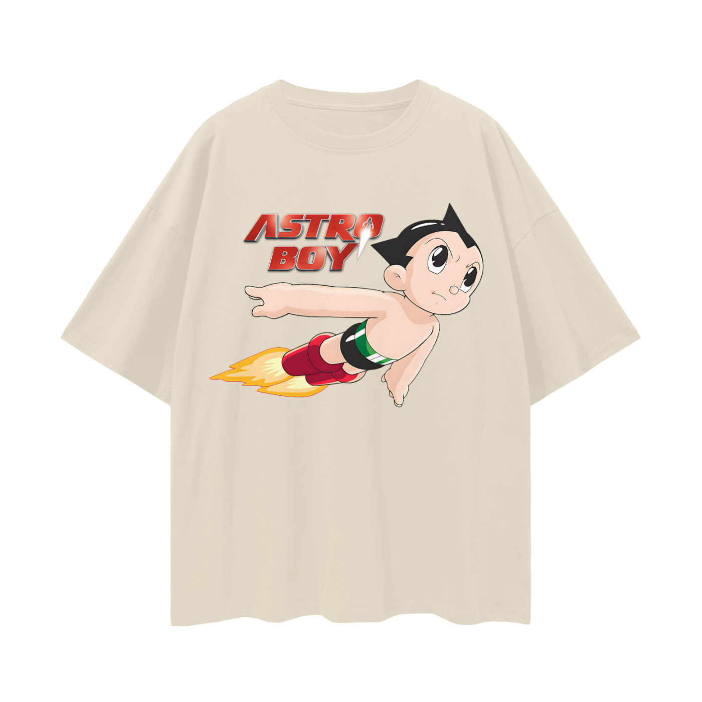 Vintage Like Astro Boy Graphic Oversized T Shirt