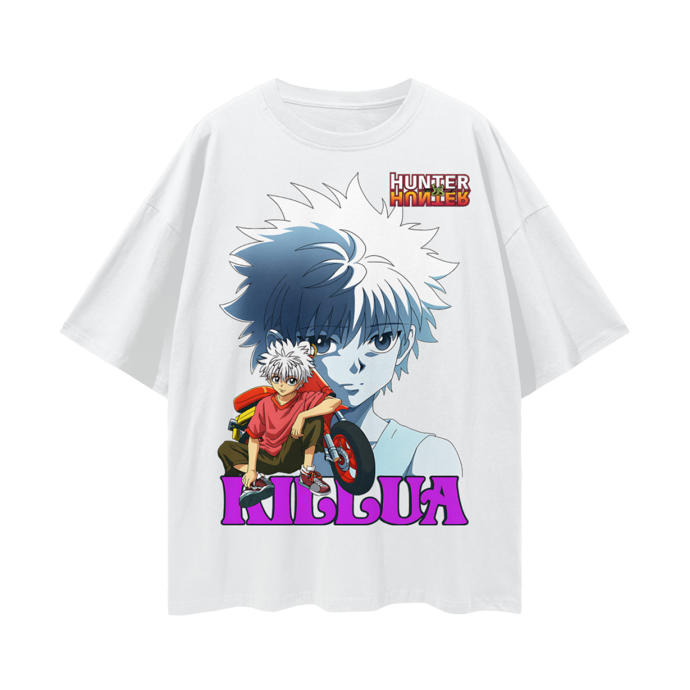Vintage/Y2K Hunter X Hunter Killua Anime Graphic Oversized T Shirt