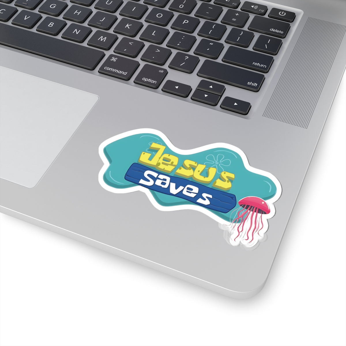 Religious Jesus Saves Spongebob Sticker