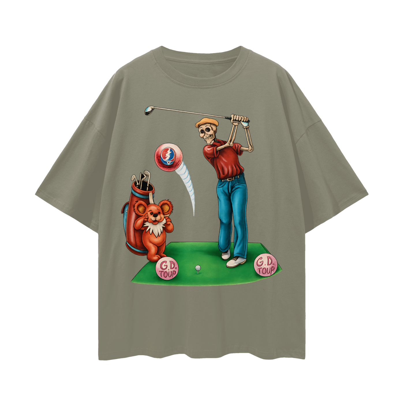 Vintage/Y2K Grateful Dead Golfing Oversized T Shirt
