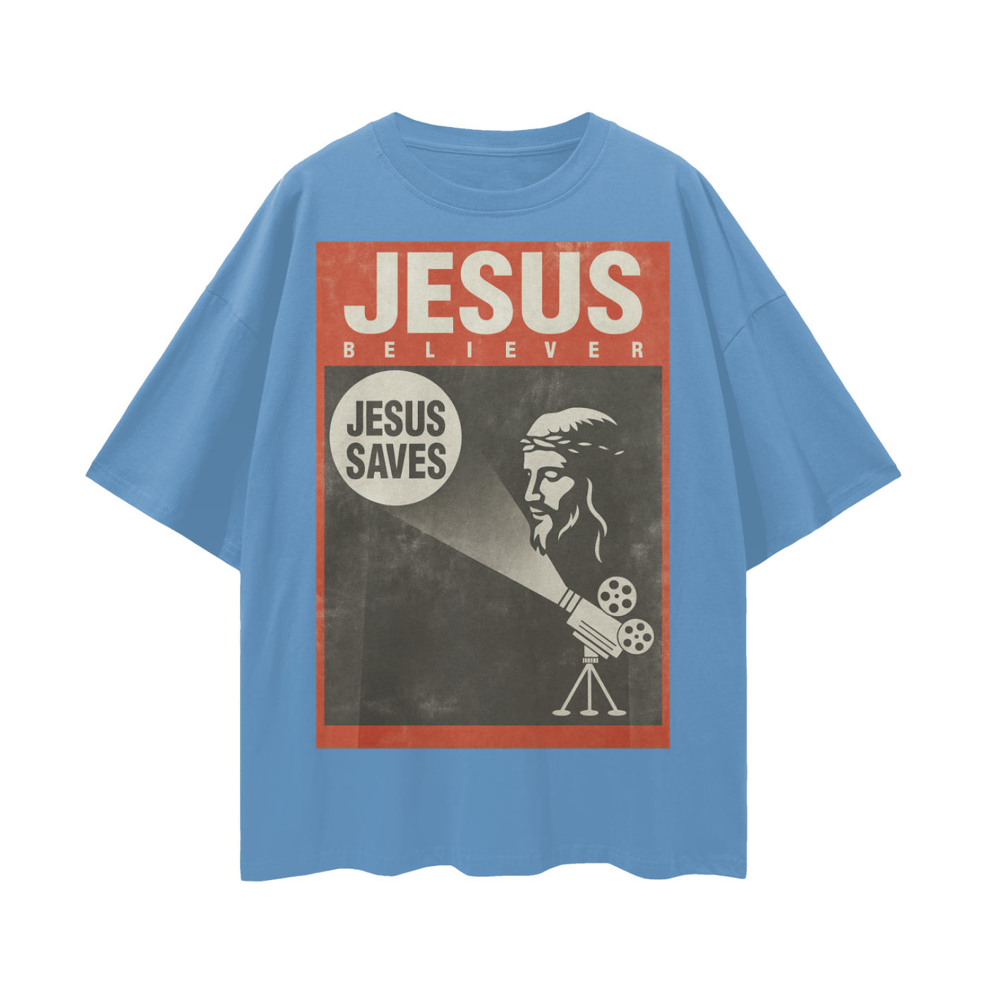 Religious Vintage/Y2K Jesus Believer Oversized T Shirt