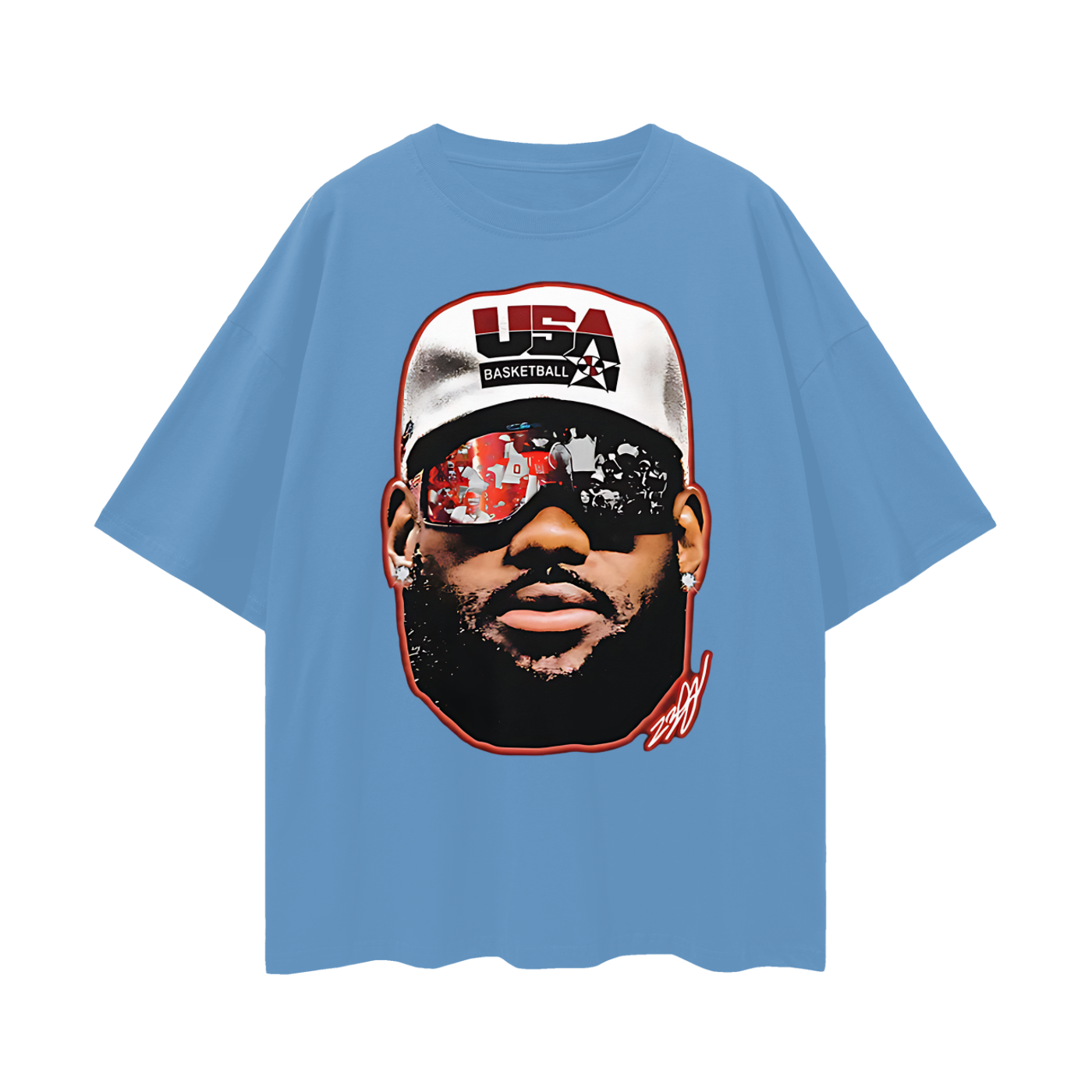Vintage Like Lebron Big Head Graphic Oversized T Shirt