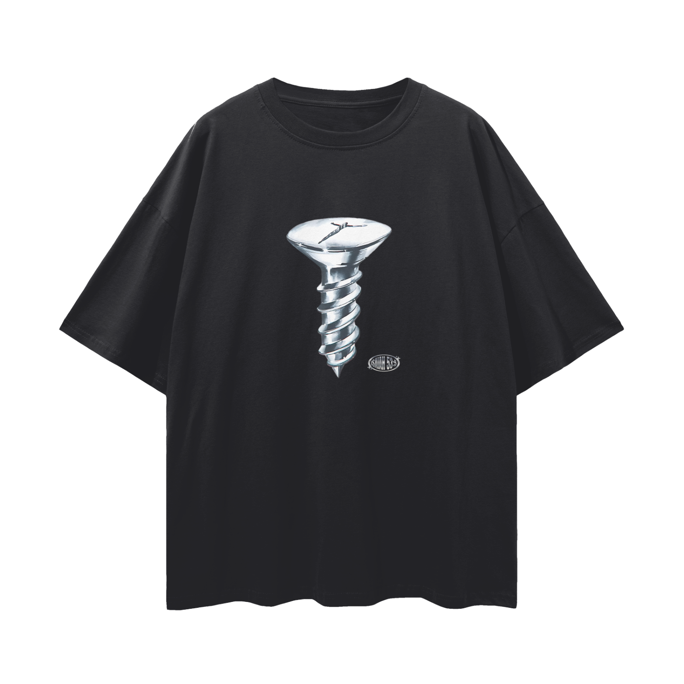 Religious Jesus Isaiah 53:5 Screw Graphic Oversized T Shirt
