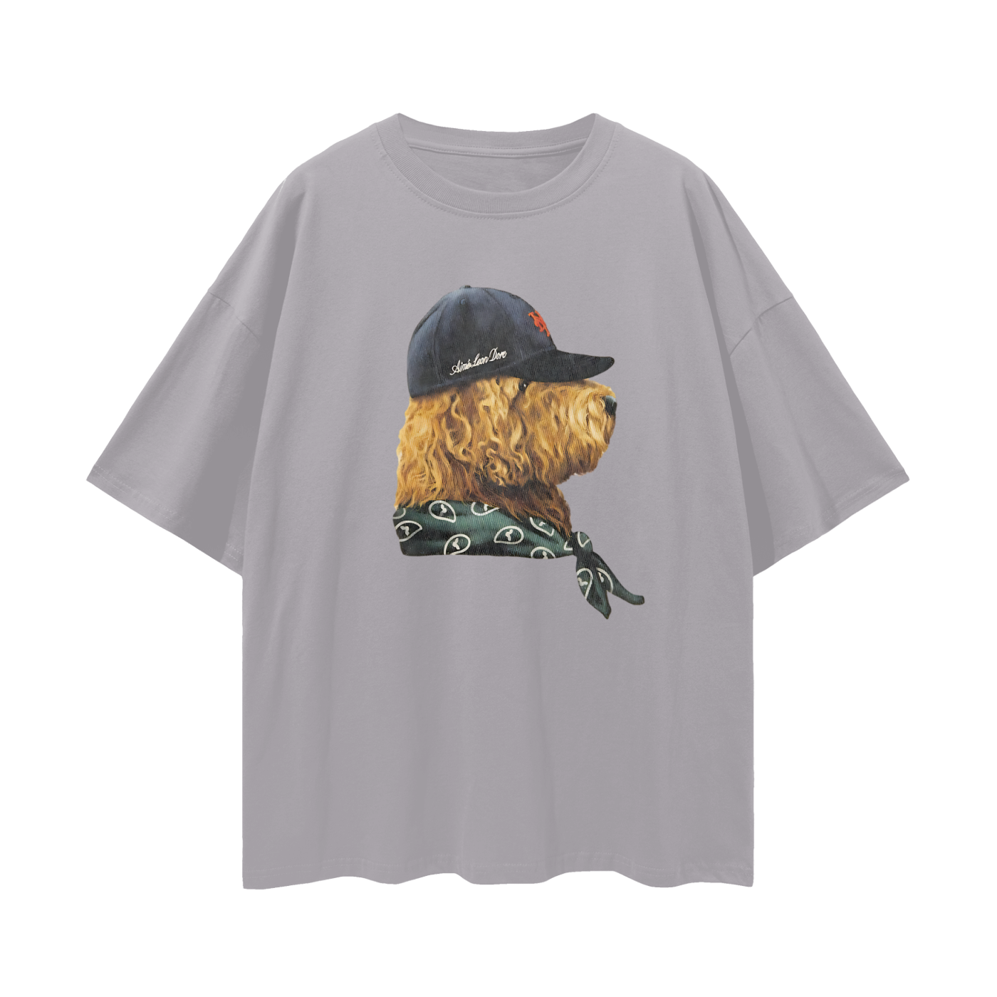 Streetwear Fitted Dog Graphic Oversized T Shirt