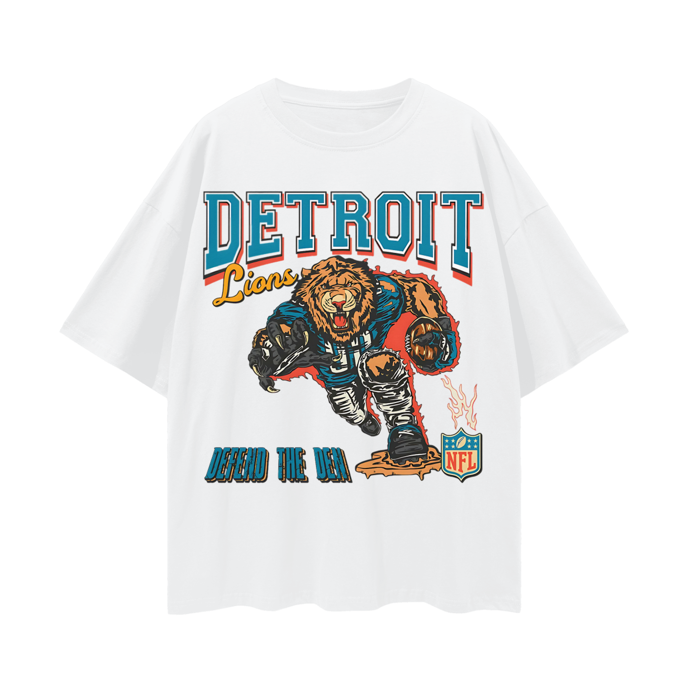 Vintage Like Detroit Lions Defend The Den Oversized T Shirt