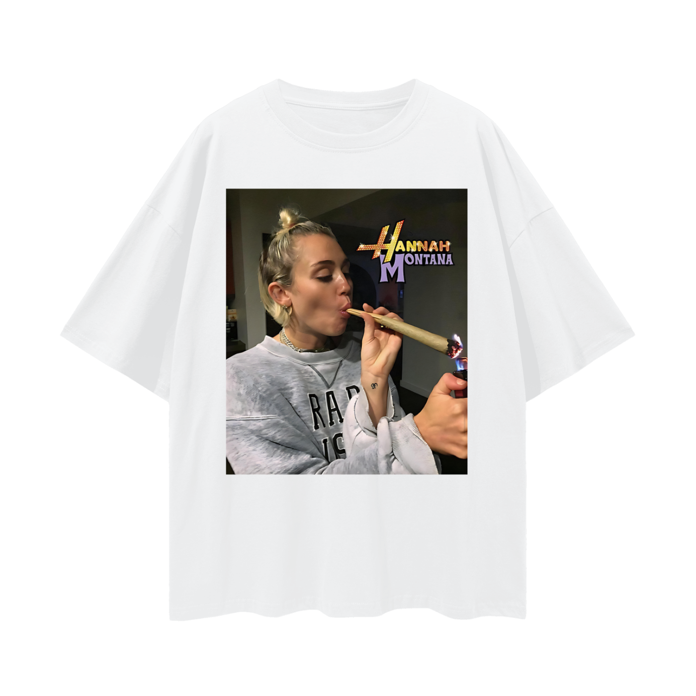 Hannah Montana 4/20 Funny Oversized T Shirt