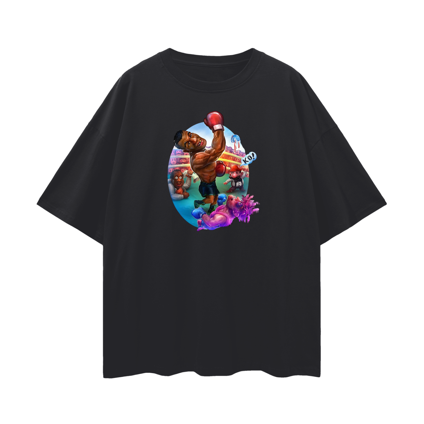 Vintage Like Mike Tyson Cartoon Oversized T Shirt