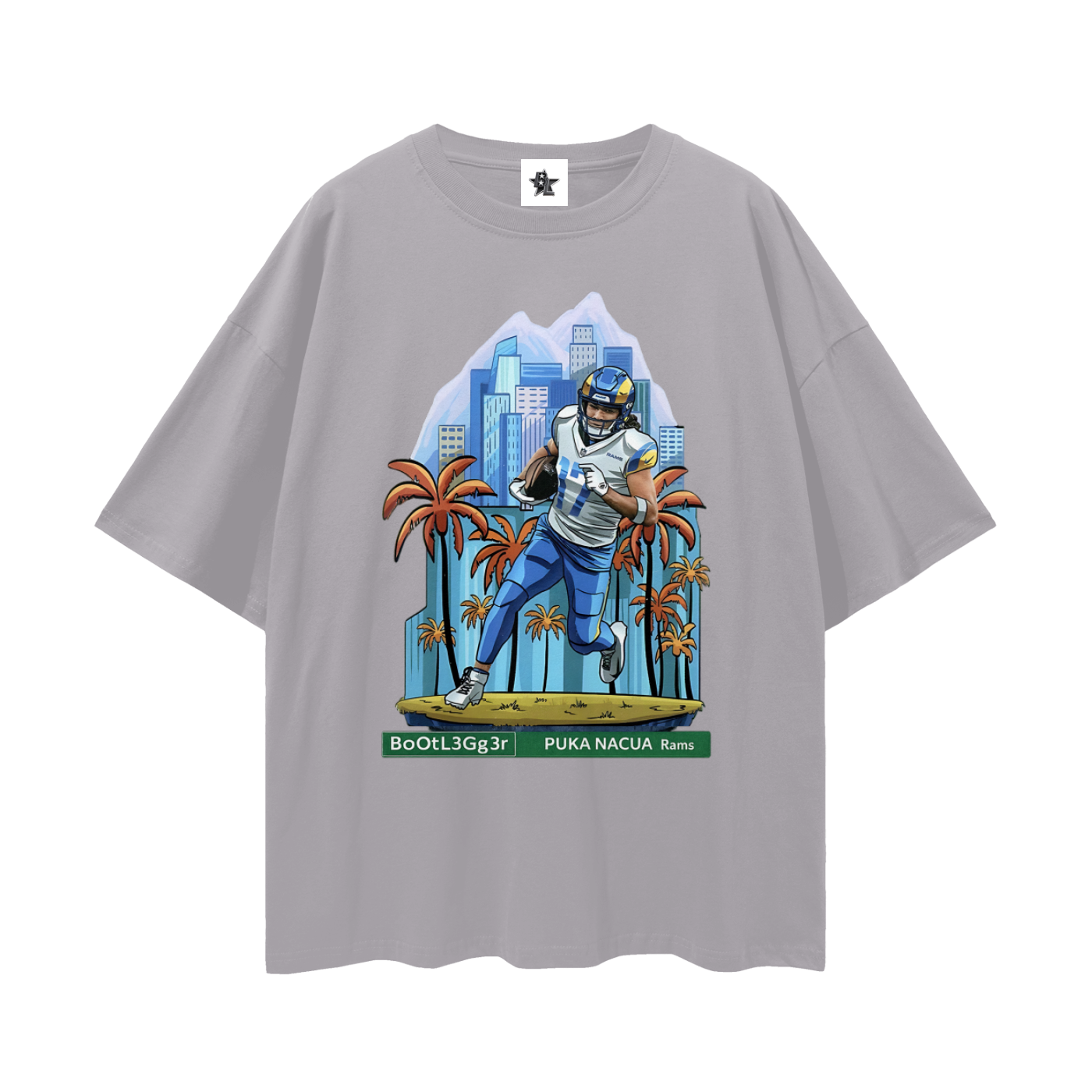 Vintage/Y2K Rams Puka Nacua Downtown Rookie Oversized T Shirt